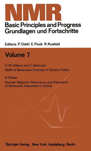 Produktbild: NMR Basic Principles and Progress / NMR Grundlagen und Fortschritte