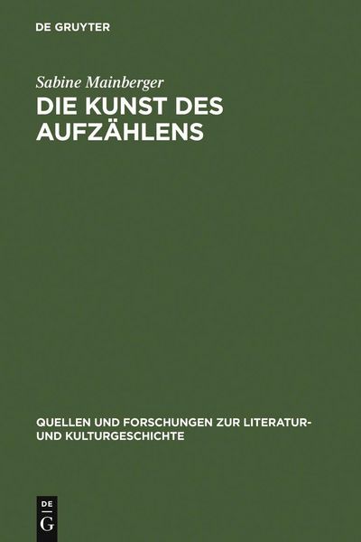Produktbild: Die Kunst des Aufz&auml;hlens