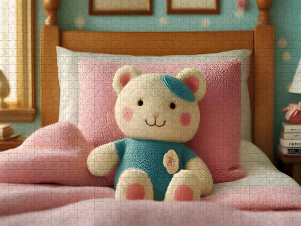 Produktbild: CALVENDO Puzzle Knuddel mich, ich bin flauschig. | 1000 Teile Lege-Gr&ouml;&szlig;e 64x48cm Foto-Puzzle f&uuml;r gl&uuml;ckliche Stunden