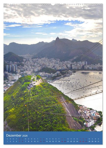 Produktbild: Erlebe mit mir Rio de Janeiro (hochwertiger Premium Wandkalender 2026 DIN A2 hoch), Kunstdruck in Hochglanz