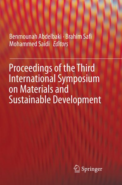 Produktbild: Proceedings of the Third International Symposium on Materials and Sustainable Development