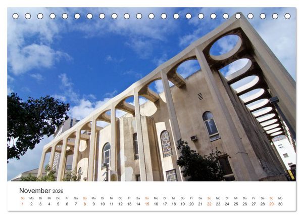 Produktbild: TEL AVIV Fassaden (Tischkalender 2026 DIN A5 quer), CALVENDO Monatskalender