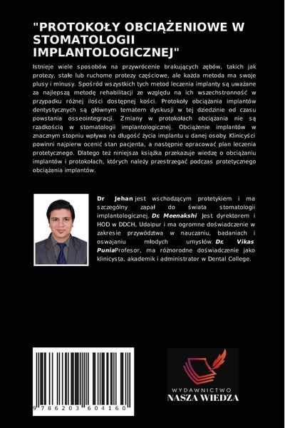 Produktbild: "protoko&iquest;y Obci&iquest;&iquest;eniowe W Stomatologii Implantologicznej"