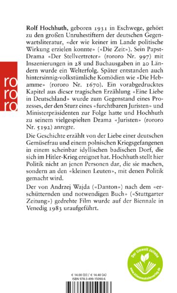 Produktbild: Eine Liebe in Deutschland