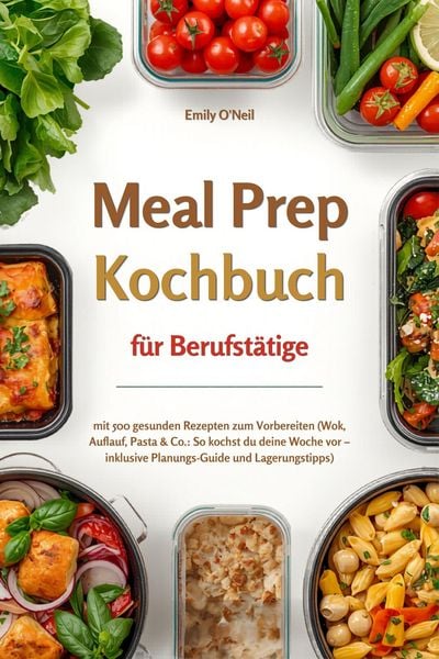 Produktbild: Meal Prep f&uuml;r Berufst&auml;tige mit 500 gesunden Rezepten zum Vorbereiten (Wok, Auflauf, Pasta & Co.: So kochst du deine Woche vor - inklusive Planungs-Gui