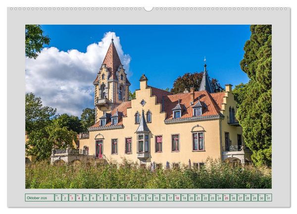 Produktbild: Schl&ouml;sser in Baden-W&uuml;rttemberg (hochwertiger Premium Wandkalender 2026 DIN A2 quer), Kunstdruck in Hochglanz