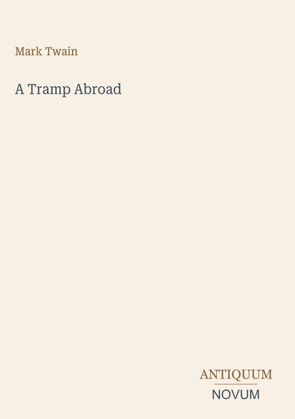 Produktbild: A Tramp Abroad