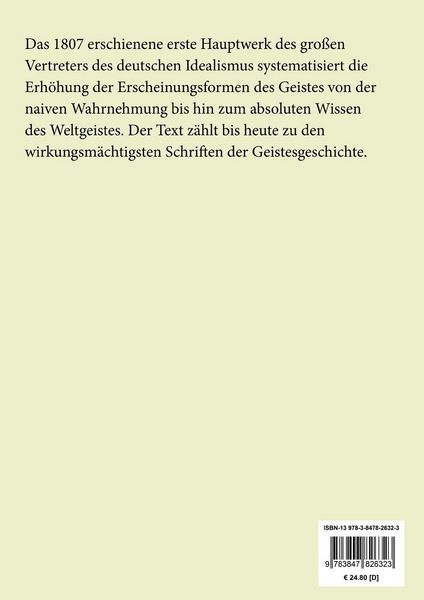 Produktbild: Ph&auml;nomenologie des Geistes (Gro&szlig;druck)