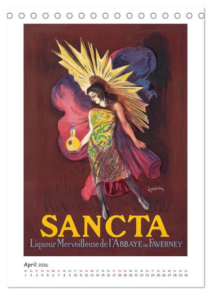 Produktbild: Leonetto Cappiello - Das goldene Zeitalter der Werbekunst (Tischkalender 2026 DIN A5 hoch), CALVENDO Monatskalender