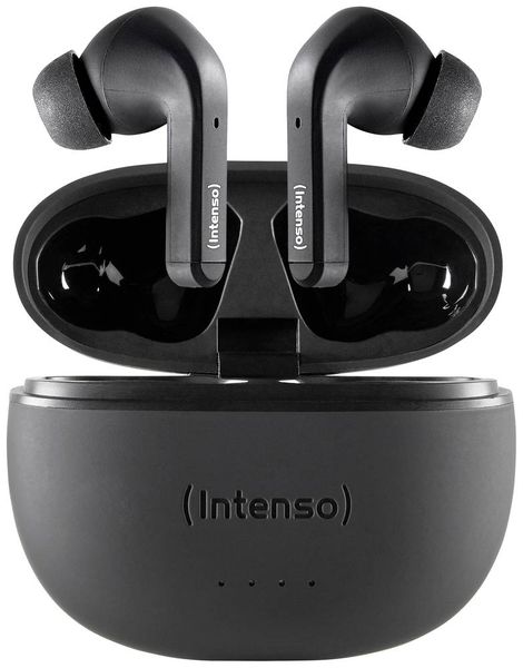 Produktbild: Intenso T300A In Ear Headset Bluetooth® Stereo Schwarz Noise Cancelling Batterieladeanzeige, Headset, Ladecase, Touch-Steuerung