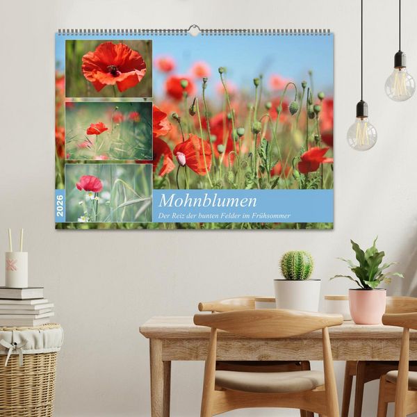 Produktbild: Mohnblumen (Wandkalender 2026 DIN A2 quer), CALVENDO Monatskalender