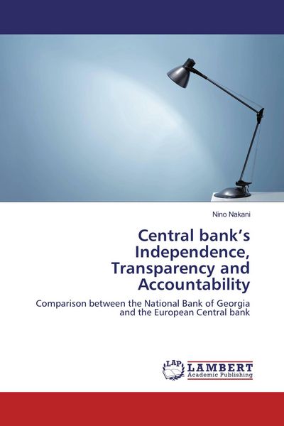 Produktbild: Central bank's Independence, Transparency and Accountability
