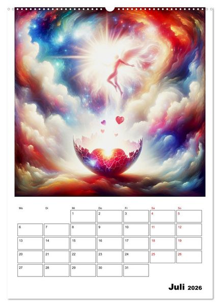 Produktbild: Erneuerung im Licht (Wandkalender 2026 DIN A2 hoch), CALVENDO Monatskalender