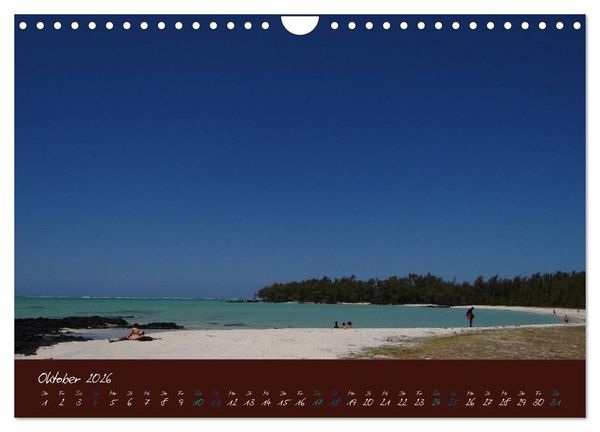 Produktbild: Indische Perle - Mauritius (Wandkalender 2026 DIN A4 quer), CALVENDO Monatskalender