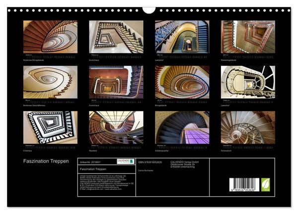 Produktbild: Faszination Treppen (Wandkalender 2026 DIN A3 quer), CALVENDO Monatskalender