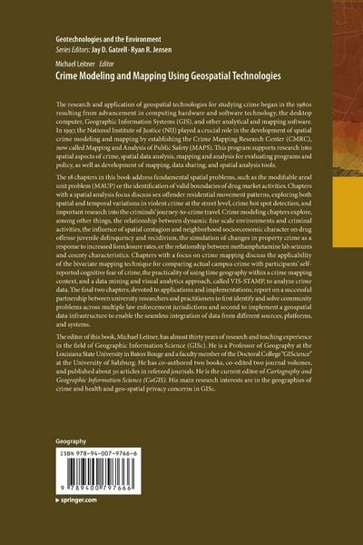 Produktbild: Crime Modeling and Mapping Using Geospatial Technologies