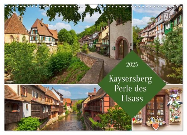 Kaisersberg Perle des Elsass (Wandkalender 2025 DIN A3 quer), CALVENDO Monatskalender