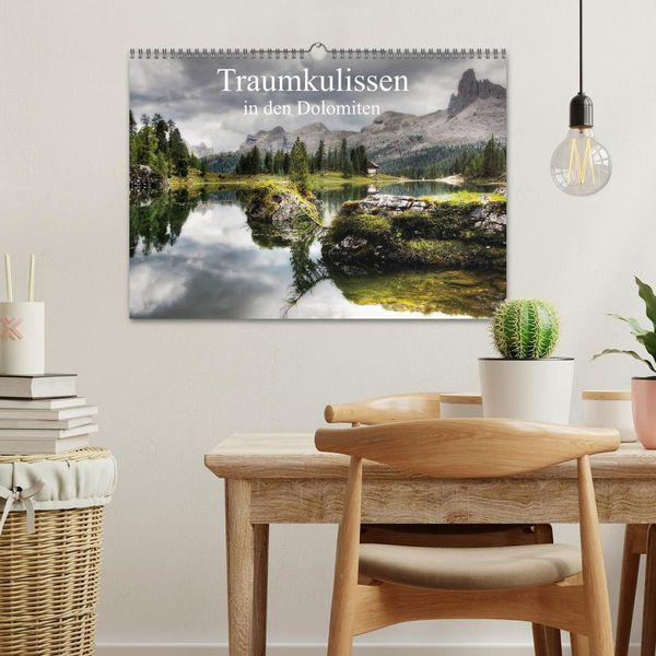 Produktbild: Traumkulissen in den Dolomiten (Wandkalender 2026 DIN A3 quer), CALVENDO Monatskalender