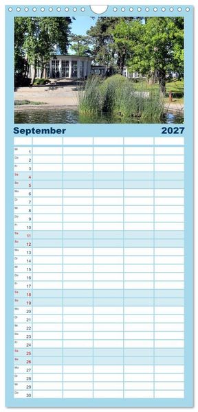 Produktbild: Familienplaner 2027 - Timmendorfer Strand mit 5 Spalten (Wandkalender, 21 x 45 cm) CALVENDO