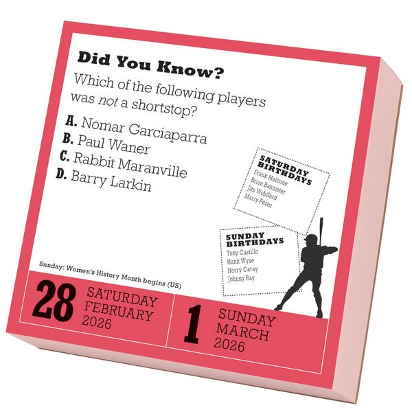 Produktbild: Year of Baseball Trivia Page-A-Day(r) Calendar 2026