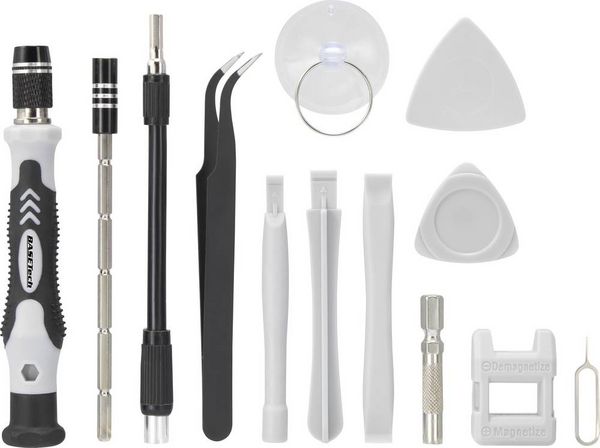Produktbild: Basetech BT-2247898 Bit-Set 116teilig inkl. Bithalter-Schraubendreher