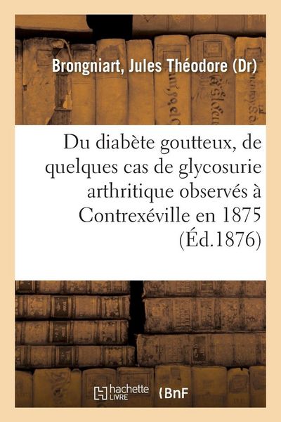 Produktbild: Contribution &agrave; l'histoire du diab&egrave;te goutteux