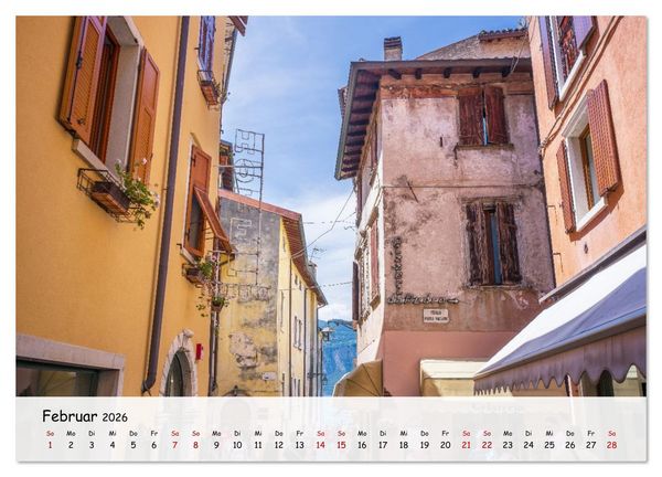 Produktbild: Malcesine - Am Ostufer des Gardasees (hochwertiger Premium Wandkalender 2026 DIN A2 quer), Kunstdruck in Hochglanz