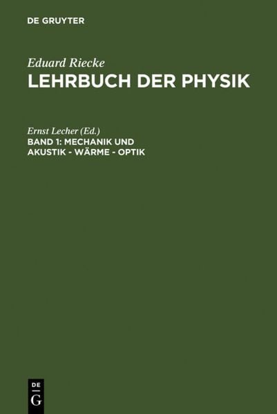 Produktbild: Mechanik und Akustik &ndash; W&auml;rme &ndash; Optik