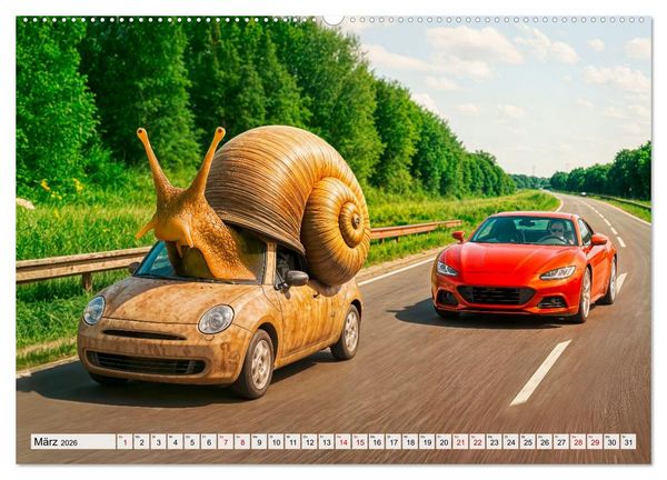Produktbild: Tierische Redewendungen - Ein Kalender voller Spr&uuml;che und Sprachbilder (Wandkalender 2026 DIN A2 quer), CALVENDO Monatskalender