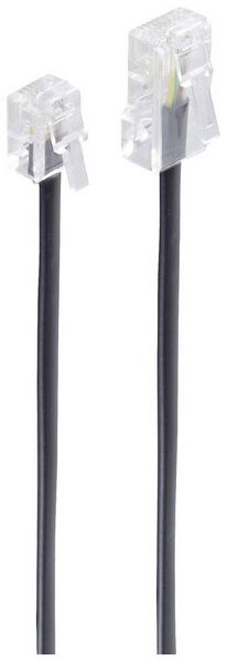Produktbild: Shiverpeaks ISDN Anschlusskabel [1x RJ11-Stecker 6p4c - 1x RJ45-Stecker 8p4c] 10m Schwarz