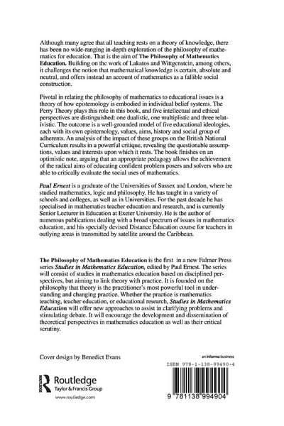Produktbild: The Philosophy of Mathematics Education