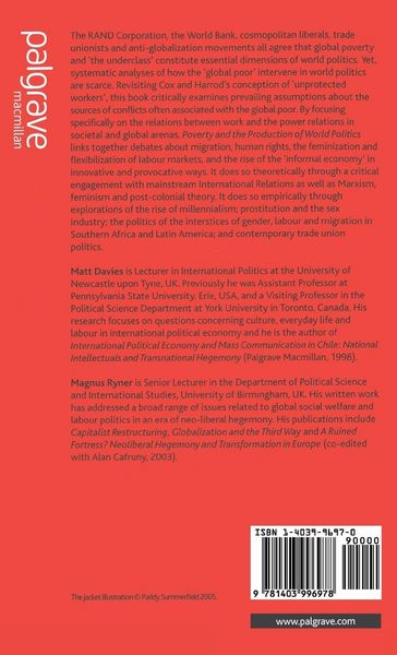 Produktbild: Poverty and the Production of World Politics