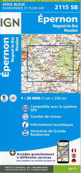 Produktbild: &Eacute;pernon-Nogent-le-Roi.Houdan 1:25 000