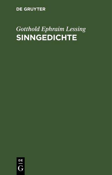 Produktbild: Sinngedichte