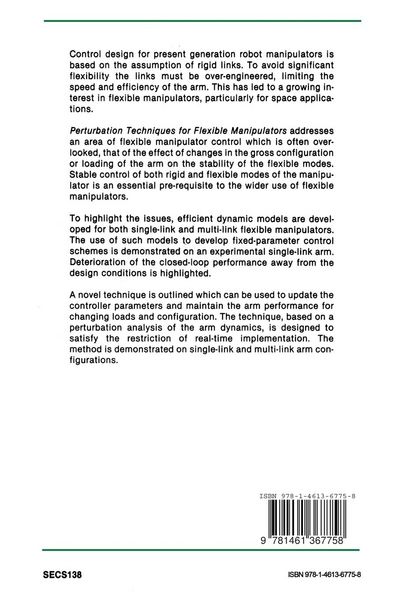 Produktbild: Perturbation Techniques for Flexible Manipulators