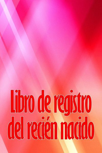 Produktbild: Libro de registro del reci&eacute;n nacido