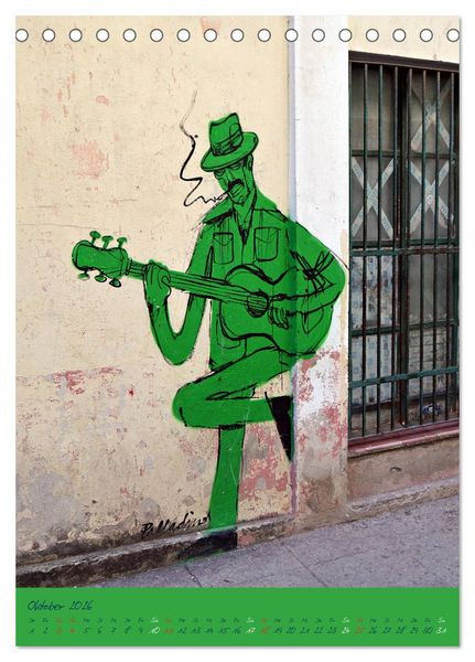 Produktbild: CUBAN GRAFITTI (Tischkalender 2026 DIN A5 hoch), CALVENDO Monatskalender