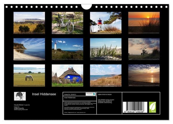 Produktbild: Insel Hiddensee (Wandkalender 2026 DIN A4 quer), CALVENDO Monatskalender