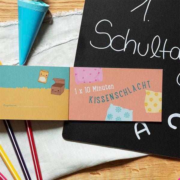 Produktbild: Schulkind! 12 Gutscheine zur Einschulung