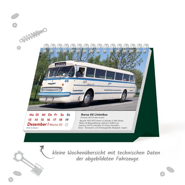 Produktbild: TR&Ouml;TSCH - Aufstellwochenkalender DDR Fahrzeuge 2027