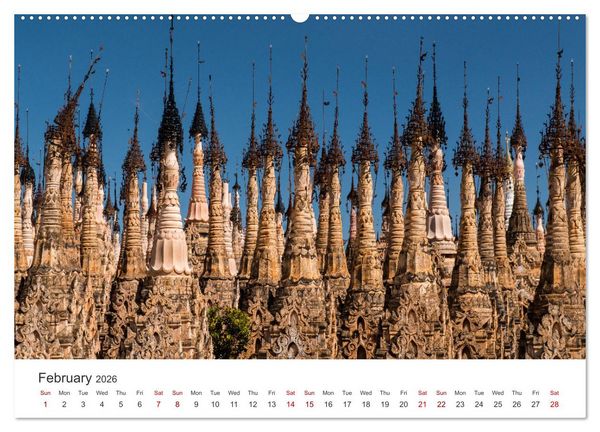 Produktbild: Life in Myanmar, Burma (Wall Calendar 2026 DIN A2 landscape), CALVENDO 12 Month Wall Calendar