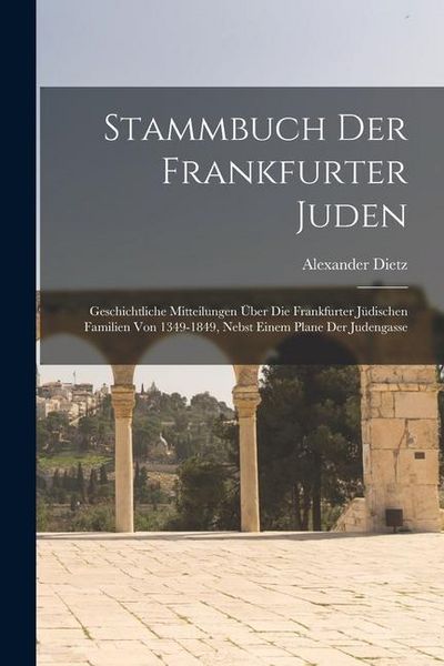Produktbild: Stammbuch Der Frankfurter Juden