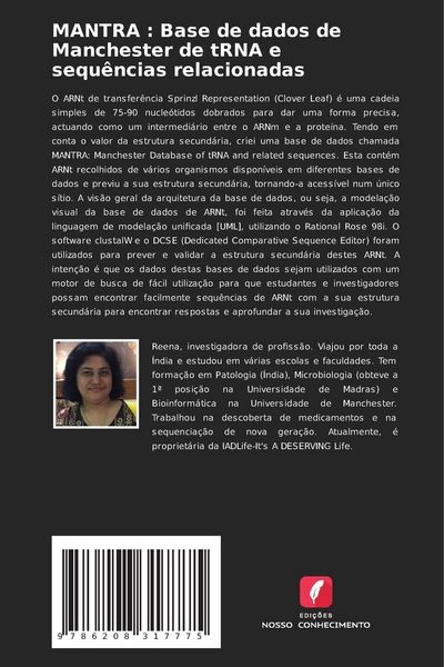 Produktbild: MANTRA : Base de dados de Manchester de tRNA e sequ&ecirc;ncias relacionadas