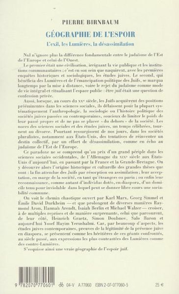 Produktbild: G&eacute;ographie de l'espoir
