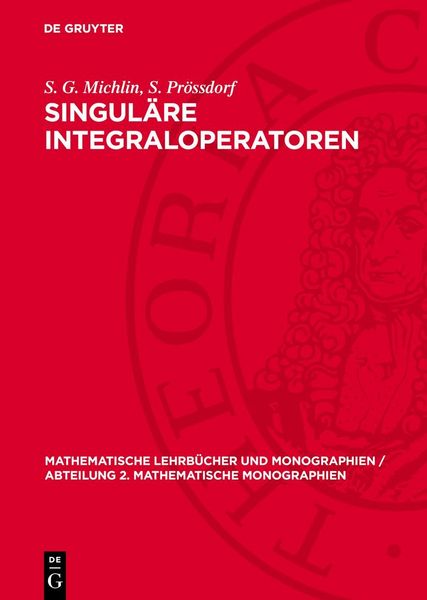 Produktbild: Singul&auml;re Integraloperatoren