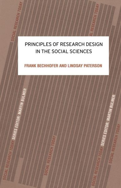 Produktbild: Principles of Research Design in the Social Sciences