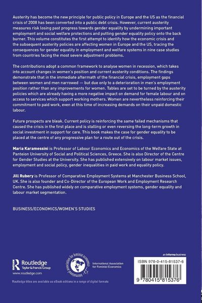 Produktbild: Women and Austerity