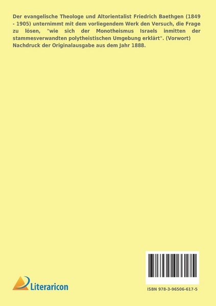 Produktbild: Beitr&auml;ge zur semitischen Religionsgeschichte