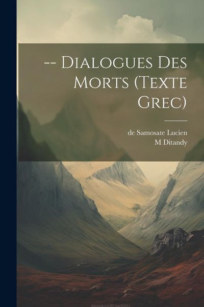 Produktbild: -- Dialogues Des Morts (texte Grec)