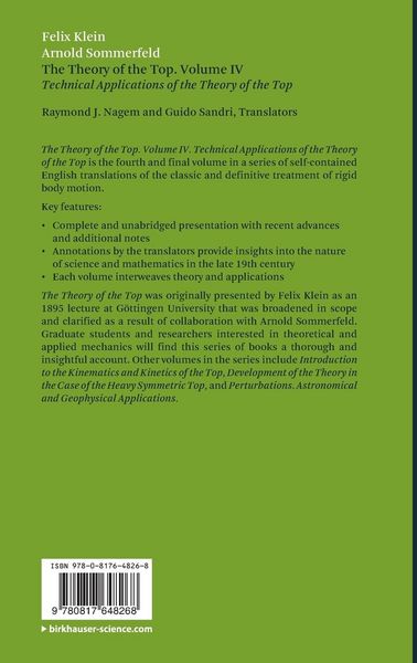 Produktbild: The Theory of the Top. Volume IV